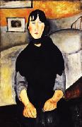 Amedeo Modigliani Young Woman of the People Sweden oil painting reproduction
